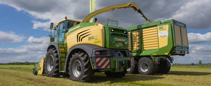 Krone BigX 630 pokaz zielonkowy 2021 Maszyny KRONE na Zielonym Agro Show 2019