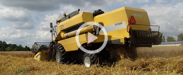 New Holland TC 5060 zniwa 2021 film Słaby rok dla kukurydzy   NEW HOLLAND TC5.80 na polach Blue Team   VIDEO