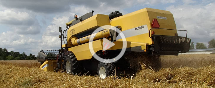 New Holland TC 5060 zniwa 2021 film Żniwa 2021 z New Holland   w polu CR 9.90 Revelation i CR 980   VIDEO