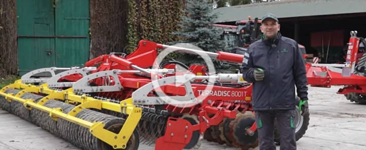 PÖTTINGER TERRADISC regulacja brony talerzowej 2021 film Claas Lexion 760 w kukurydzy (VIDEO)