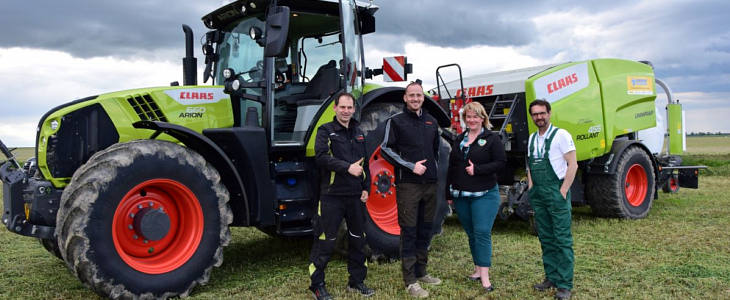 Claas Uniwrap krowie na zdrowie Agregat uprawowy Reflex firmy Gregoire Besson