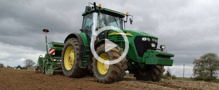 John Deere 7820 Amazone 2021 film Bank BPS ze Złotym Żurawiem Rolnictwa