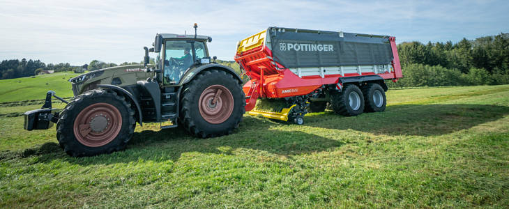 Pottinger Jumbo 8000 Nowości zielonkowe Pöttinger 2022   ciągana zgrabiarka centralna  TOP 882C