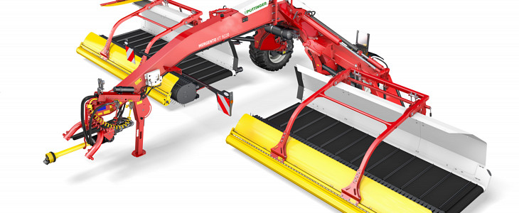 Pottinger Mergento 9220 zgrabiarka Nowości zielonkowe Pöttinger 2022   zgrabiarka taśmowa  MERGENTO VT 9220