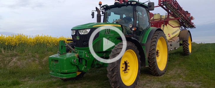 John Deere 6R Hardi Commander opryski dron 2022 film Navigator Echo   nowy opryskiwacz firmy Hardi