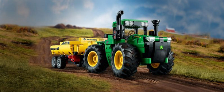 John Deere 9R traktor Lego Odbiór buraków przy wsparciu ciągników John Deere 9510R, Fendt 936, Fendt 920   VIDEO