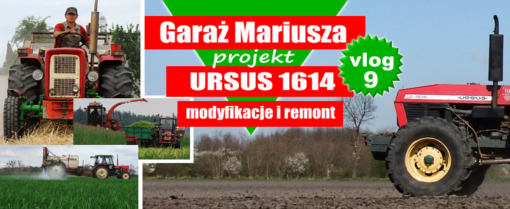 Garaz Mariusza Ursus 1614 vlog 9 Nowy przenośnik ślimakowy z Odolanowa