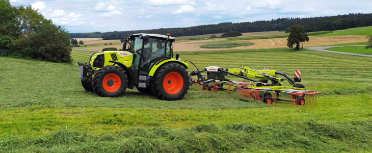 Claas uzytki zielone Grene Race 2017   wyścigi traktorów na polach Wielowsi