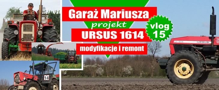 Garaz Mariusza Ursus 1614 vlog 15 Pöttinger HIT 16.18 T – przetrząsacz dla wymagających
