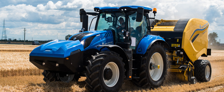 New Holland T6 180 Methane Power pokazy 2022 Straddle Tractor Concept – innowacyjny ciągnik do wąskich winnic marki New Holland