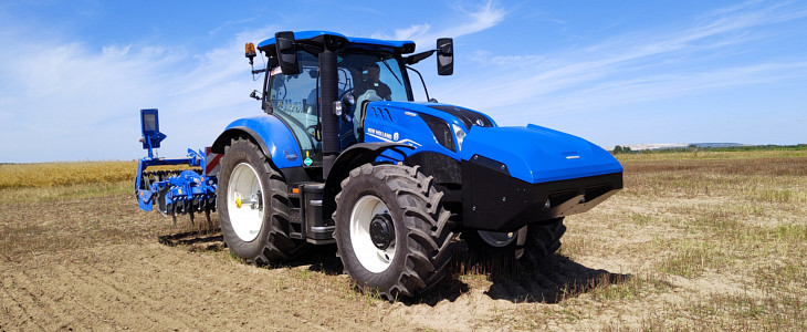 New Holland T6 Methan Power prepiera polska 2022 foto New Holland T6.180 Methane Power   cały czas w fazie testów