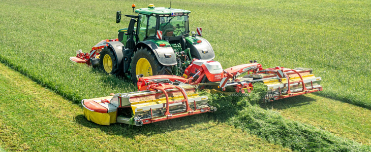 Pöttinger NOVACAT V10000 John Deere 7R 290 II Gen na kujawskich polach   FOTO