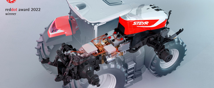 STEYR Hybrid Drivetrain Konzept Red Dot Award 2022 Nowości maszynowe w ofercie POM Brodnica