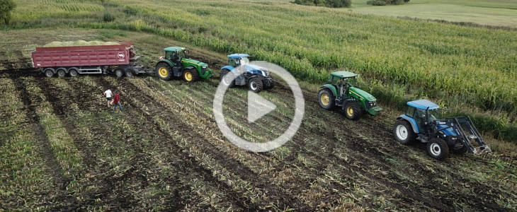 Claas Jaguar 950 John Deere New Holland kukurydza wtopa 2022 film Kukurydza na kiszonkę 2020   Claas Jaguar 830 ma co robić w tym roku   VIDEO