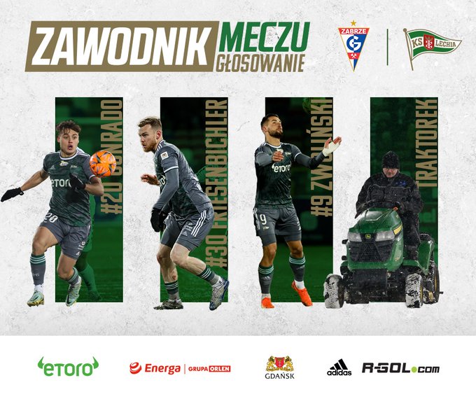 FoJaY72XEAA3Oaa John Deere X350R najlepszym zawodnikiem meczu Górnik Zabrze ? Lechia Gdańsk