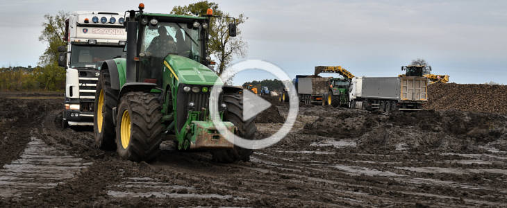 John Deere odbior burakow 2022 film Uprawa i siew pszenicy 2018. W polu John Deere 6195M i 8230 + Amazone AD403