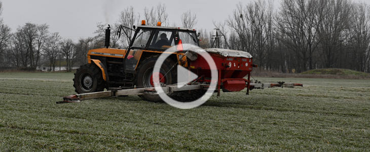 Kom Rol Ursus 1224 Accord Turbo nawozy 2023 film New Holland T6.160 DC + Amazone ZA TS 3200 – nawozy w Agrade Jacewo