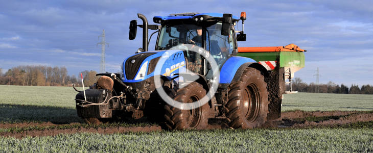 New Holland T6 nawozy Agrade Jacewo 2023 film Nowy rozsiewacz nawozów AMAZONE ZA V Easy