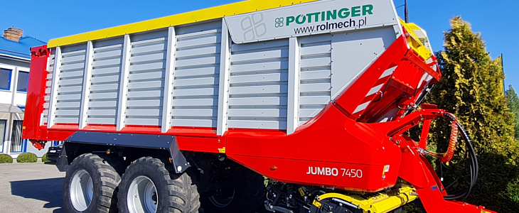 Pottinger Jumbo 7450 Zielone Agro Show 2023: maszyny JOHN DEERE i SaMASZ prezentuje firma Fricke Maszyny Rolnicze