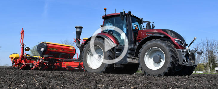 Valtra Vaderstad Tempo siew kukurydzai 2023 film Valtra Serii F – ciągniki do sadów i winnic.