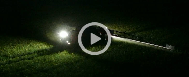 Horsch Leeb 6300 VN noc Mojzesowicz 2023 film HORSCH Leeb 6.300 VN   pierwszy wjazd w pszenicę   GR Mojzesowicz