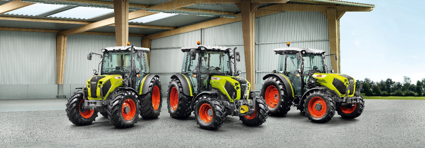 Claas ELIOS 200 ELIOS 300 AXOS 200 4 CLAAS prezentuje trzy nowe serie ciągników kompaktowych: ELIOS 200, ELIOS 300 i AXOS 200