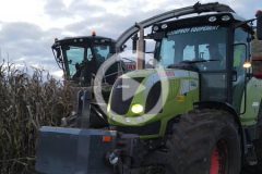 Claas Jaguar 940 John Deere Claas Arion kukurydza 2023 film 240x160 CLAAS ARION 420 z gospodarstwa Pana Łukasza na Kujawach   VIDEO