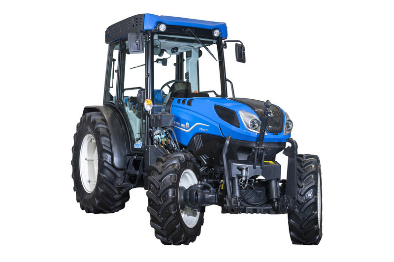 New Holland T4 110F S 01 Premierowy pokaz polowy nowych ciągników sadowniczych New Holland T4 FS ? reportaż
