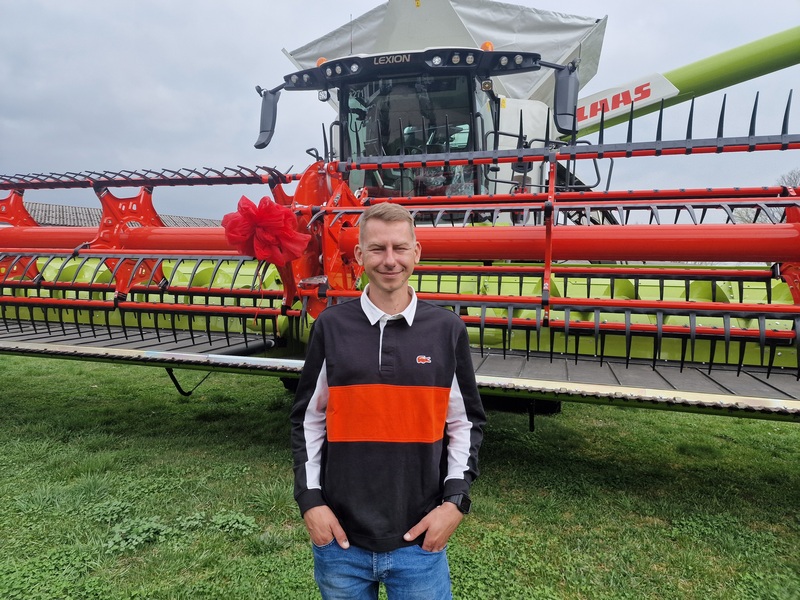 Marcin Begedza Wysoka jakość zbóż i szybkość zbioru   CEMOS AUTOMATIC w kombajnach CLAAS LEXION