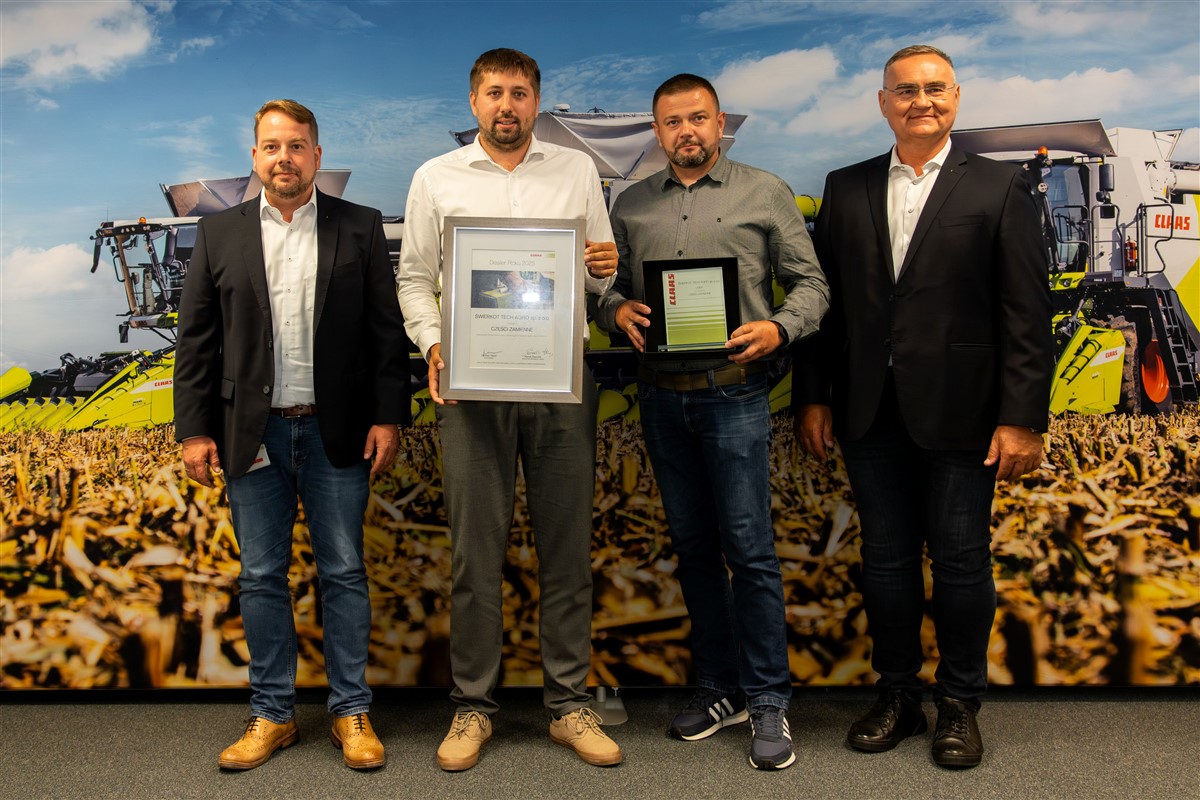 SWIERKOT TECH AGRO Lider Czesci zamiennych 2025 CLAAS Dealer Roku 2025: ŚWIERKOT, AGRIMASZ, ULENBERG