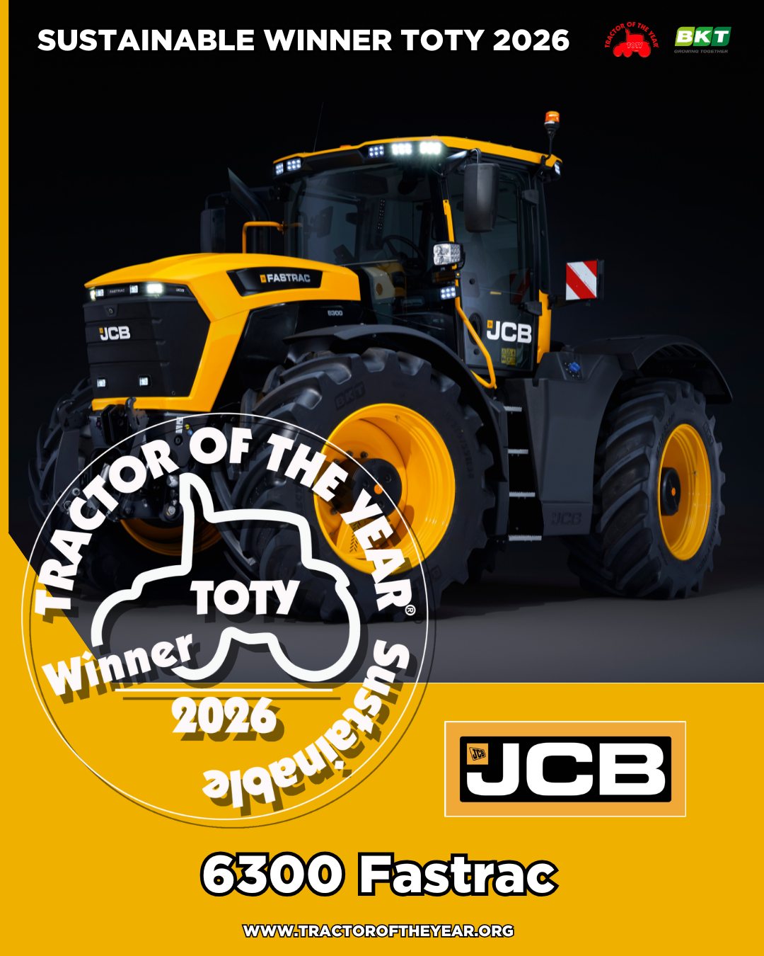 JCB Fastrac 6300 Tytuły  „Tractor of the Year 2026” przyznane   Poznajcie zwycięzców!