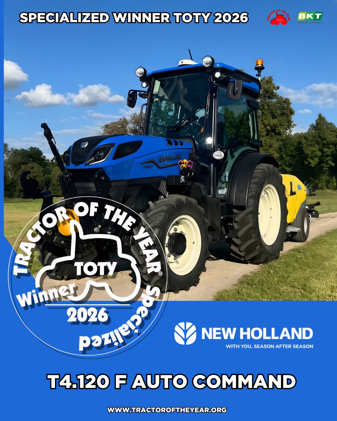 New Holland T4 AC Tytuły  „Tractor of the Year 2026” przyznane   Poznajcie zwycięzców!