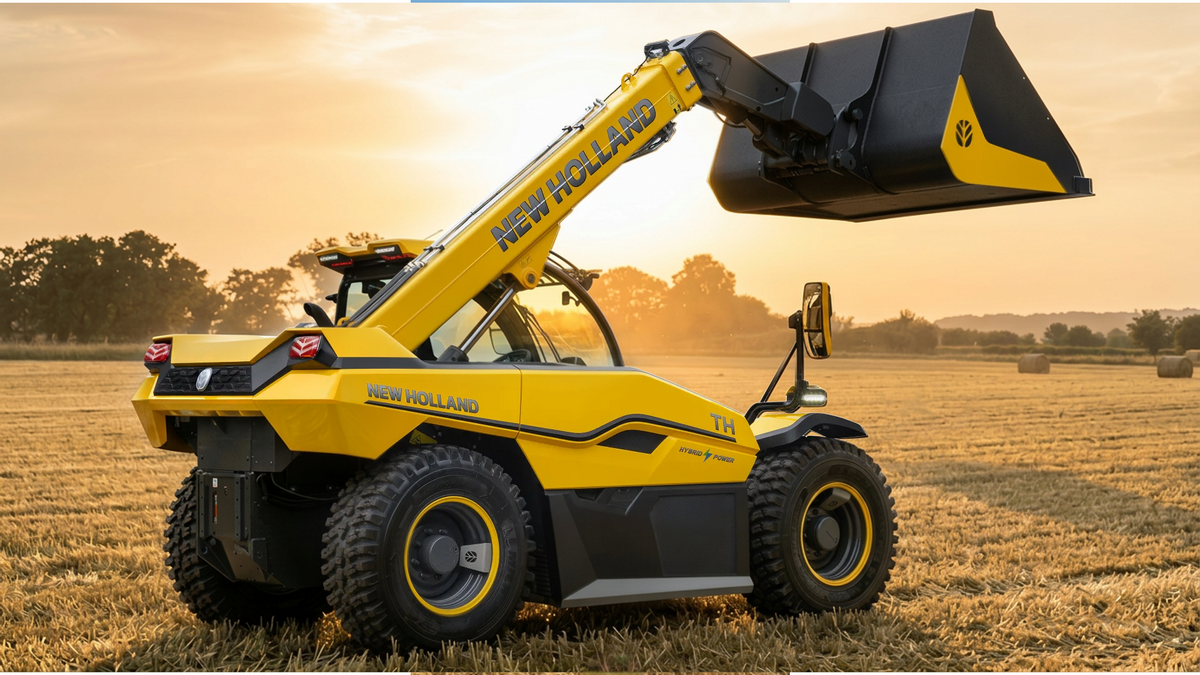 New Holland hybrid Telehandler 714217 Prototyp hybrydowej ładowarki teleskopowej New Holland zdobywa nagrodę za design